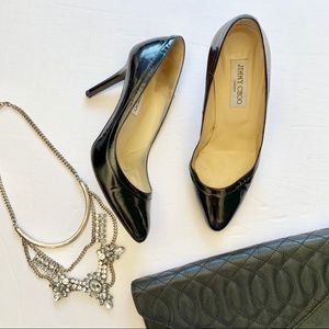 Jimmy Choo Black Leather Pumps